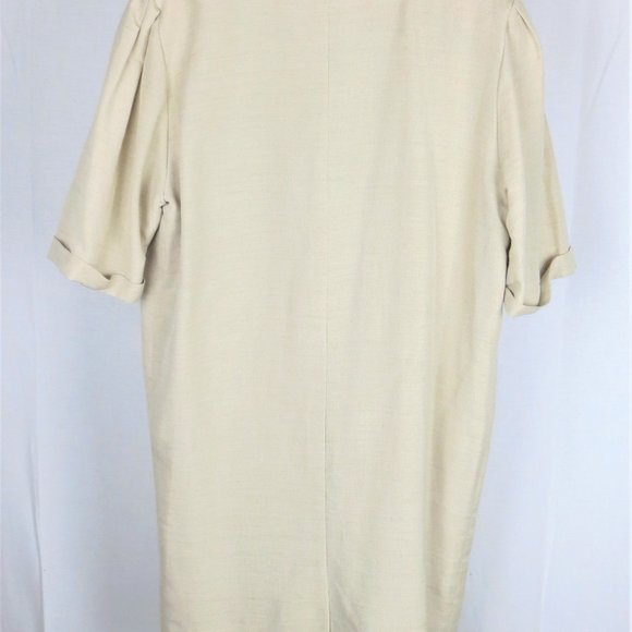 SALE Givenchy EN Plus Ivory Linen Dress Size 18W US/46 - Picture 4 of 4